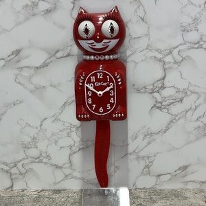 Jeweled Space Cherry Red Lady Kit-Cat Klock clock SUPER RARE